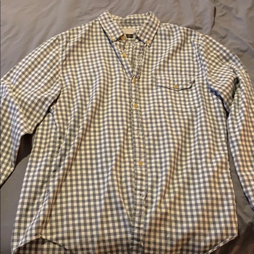 J Crew Flannel Button up shirt M